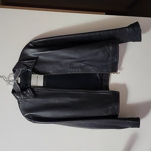 Andrew Marc Black Leather Jacket